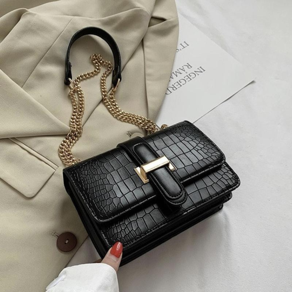 Jakobluis Milano "Luxe Croc" Shoulder Bag